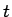 $\boldmath {t}$