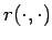 $r(\cdot,\cdot)$