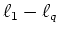$\ell_1-\ell_q$