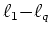 $\ell_1\text{-}\ell_q$
