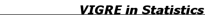 VIGRE in Statistics