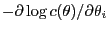 $-\partial\log c(\theta)/\partial\theta_i$