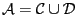 ${\cal A}={\cal C}\cup{\cal D}$