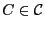 $C\in{\cal C}$