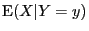 ${\rm E}(X\vert Y=y)$