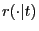 $r(\cdot\vert t)$