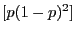 $[p(1-p)^2]$