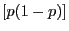 $[p(1-p)]$