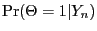 $\Pr(\Theta=1\vert Y_n)$
