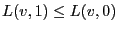 $L(v,1)\leq L(v,0)$