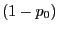 $(1-p_0)$