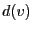 $d(v)$