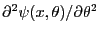 $\partial^2\psi(x,\theta)/\partial\theta^2$