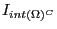 $I_{int(\Omega)^C}$