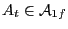 $A_t\in{\cal A}_{1f}$