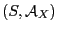 $(S,{\cal
A}_X)$