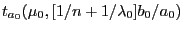 $t_{a_0}(\mu_0,[1/n+1/\lambda_0]b_0/a_0)$