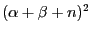 $(\alpha+\beta+n)^2$