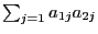 $\sum_{j=1}a_{1j}a_{2j}$